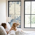 thumbnail image 2 of Blue Starfish Coastal Window Privacy Film, Eucalyptus Summer Nautical Shell Retro Static Cling UV Sun Blocking Heat Control Window Tint Day and Night, Non-Adhesive One Way Privacy Cover 23.6''x59'', 2 of 7