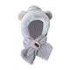 thumbnail image 1 of Conjunto de gorro y bufanda de invierno, cómodo, resistente al viento, gorro con protección para las orejas, gorro de felpa Gris, 1 of 9