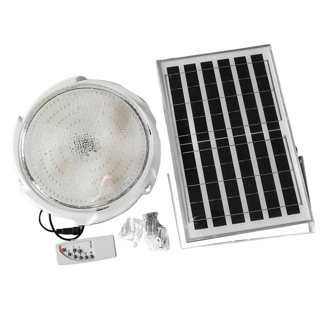 Bunblic Solar Ceiling Light with Timer with Remote for Living Room Dining Room Patio dia 24cm