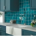 thumbnail image 6 of Silken 3.94 in. x 3.94 in. Glossy Green Ceramic Square Wall and Floor Tile (6.46 sq. ft./case) (60-pack), 6 of 6