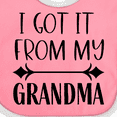 thumbnail image 4 of Inktastic I Got It from My Grandma Boys or Girls Baby Bib, 4 of 4