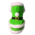 thumbnail image 2 of Christmas Pet Costume Hooded Outfit Warm Dog Cat Holiday Clothes with Adjustable Buckle Festive Xmas Dress for Pet Party Photo Props, 2 of 4