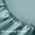 thumbnail image 6 of Mainstays Super Soft Microfiber 2-Pack Fitted Sheet, Queen, Soft Ivory/ Blue Cameo, 2 Piece, 6 of 8