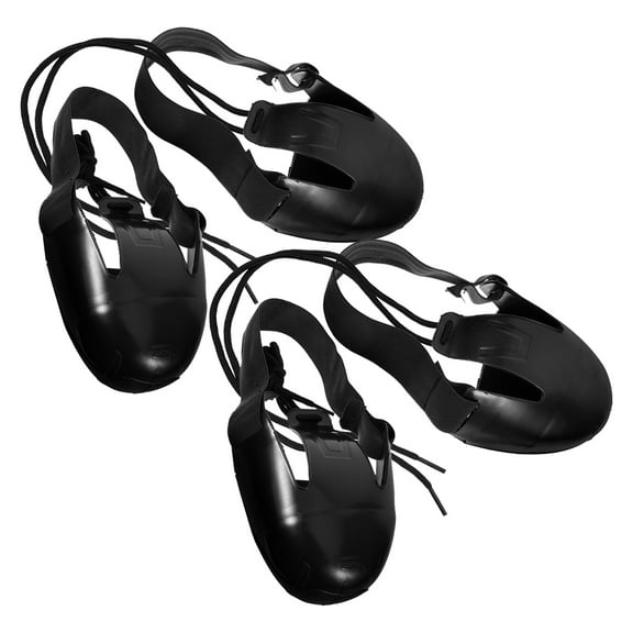 FRCOLOR  2 Pairs Steel Toe Shoe Caps Women Protective Protection Man Black