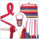 thumbnail image 3 of Silla Hamaca Zimtown Columpio de Porche Camping Portátil Tira Roja, 3 of 8
