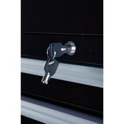 WESTWARD Rolling Tool Cabinet, 11-Drawers, Gloss Black, 42 W x 19 D x 40 H