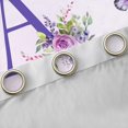 thumbnail image 4 of Homewish Purple Initial A Letter Blackout Curtains Set of 2 (52x84 Each), Watercolor Rose Floral Window Curtains, Kawaii Dreamy Butterfly Curtains and Drapes, Curtains and Drapes Decor, 4 of 6