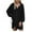 Black, variant on 2026 ! under $5 asdoklhq Womens Plus Size Tops,Women's Stand Collar Solid Color Casual Long Sleeve Stitching T-shirt Top Blouse