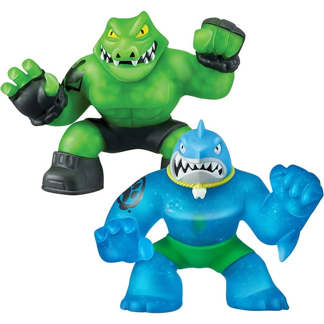 Heroes of Goo Jit Zu - 2 Pack of Glow in The Dark Action Fig Heroes of Goo Jit Zu Heroes of Goo Jit Zu