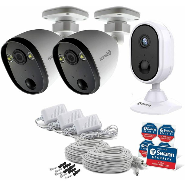 Swann Indoor/Outdoor WiFi Home Security Camera System Bundle