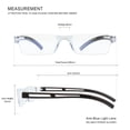thumbnail image 5 of 8 Pack Reading Glasses, Blue Light Blocking Computer Reading Glasses for Women and Men, Anti Glare Lightweight Readers (4 Black+4 Brown,+3.50), 5 of 5