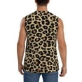 thumbnail image 4 of Fotbe Men's Leopard Print-1 Print Men's Sleeveless Muscle Tank Tops Casual T-Shirts for Gym Workout Beach-XX-Large, 4 of 8