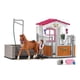 thumbnail image 3 of Set de juguetes Schleich Horse Club para lavar caballos con establo, 13 piezas, 3 of 7