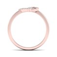 thumbnail image 4 of 1/10Ct TDW Diamond 10k Rose Gold Open Heart Dous Fashion Ring, 4 of 5