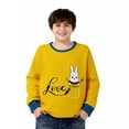 thumbnail image 1 of Blusas y camisas de manga larga con cuello redondo para verano y primavera, moda para niños pequeños, blusa lisa de manga larga con cuello redondo para mujer, blusa de poliéster para niños, 1 of 5