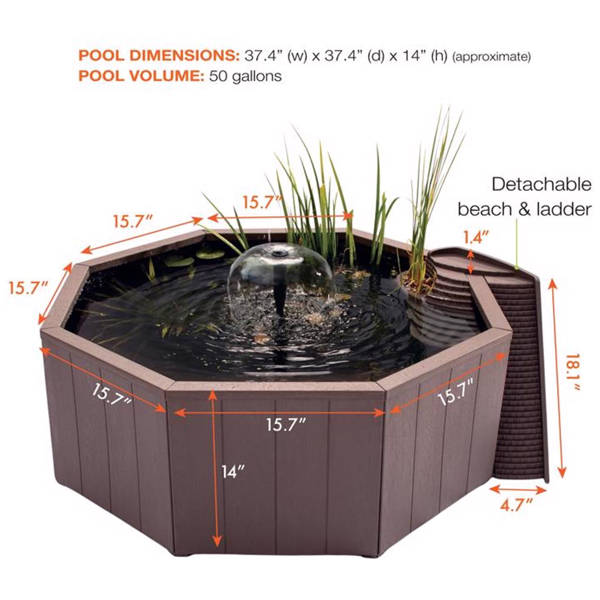 Blagdon Aquagarden 50 gal Resin Pond Kit