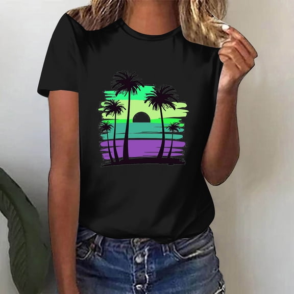 Pohista Cute Tops for Women V Neck Women Shirts Graphic Tees Womens Summer Blouses Plus Size Women's Short Sleeve Tops for Work