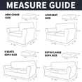 thumbnail image 4 of JIATER 2-Piece Armchair Sofa Cover Stretch Couch Cover Velvet Sofa Slipcover Furniture Protector with 1 Cushion Cover,Navy, 4 of 7
