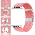 thumbnail image 3 of Women Adjustable Apple Watch Band Nylon Braided 38/40mm Watch Strap Replacement for iWatch, Pink, 3 of 7