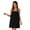 Black, variant on Bath Robes for Women, Spaghetti Strap Sleeveless Lightweight Bathrobe with Pockets, Soft Knee Length Loungewear Nightgowns with Headband, S-2XL