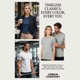 thumbnail image 6 of Men's Originals Lightweight T-Shirt,Tri-Blend Tee, Men's Short Sleeve T Shirts Soft Crew Neck Basic Tee Casual Summer Tops Regular Fit Daily Wear White L, 6 of 8