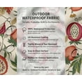 thumbnail image 5 of Outdoor Waterproof Taffeta Fabric - Soimoi Fruits Print Ivory | UV Resistant | Ideal for Cushion Covers, Raincoats, Shower Curtains & More | 56" Width, 5 of 7
