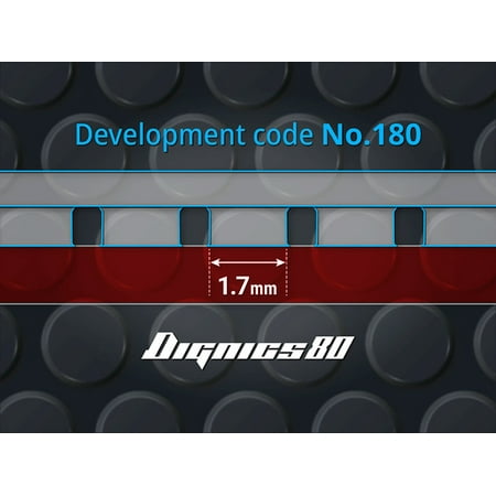 バタフライ(BUTTERFLY) ディグニクス80 DIGNICS80卓球ラケット用 裏ソフトラバー レッド/ブラック [M便 1/4]