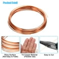 thumbnail image 4 of Unique Bargains Half Hard Copper Wire, 20Gauge/0.8*0.8mm Diameter 6m Half Round Craft Wire, 4 of 5