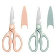 thumbnail image 1 of SUTENGDA Kitchen Shears   2-Pack Multi-function Heavy Duty Kitchen Scissors  Ultra Sharp Poultry Shears for Chicken Poultry Fish Meat Vegetables Herbs BBQ(pink and green), 1 of 10