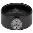thumbnail image 5 of Celtic Triquetra Tungsten Carbide Ring, 5 of 9