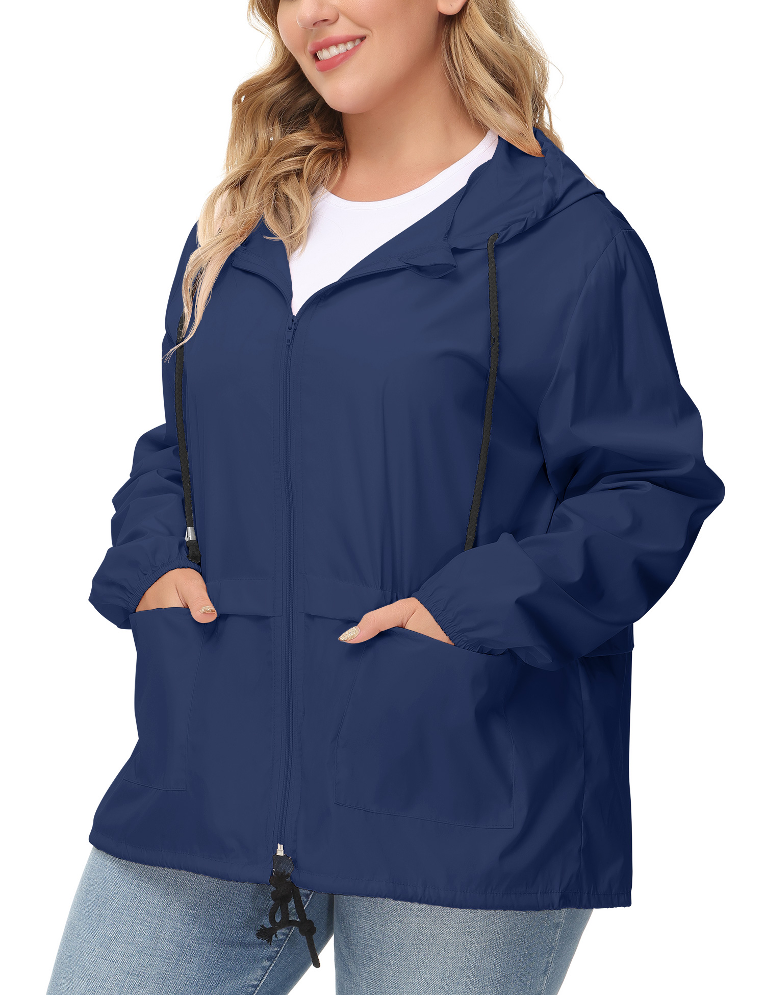  Brqkzdu Rain Jacket Women,Plus Size Rain Jackets For