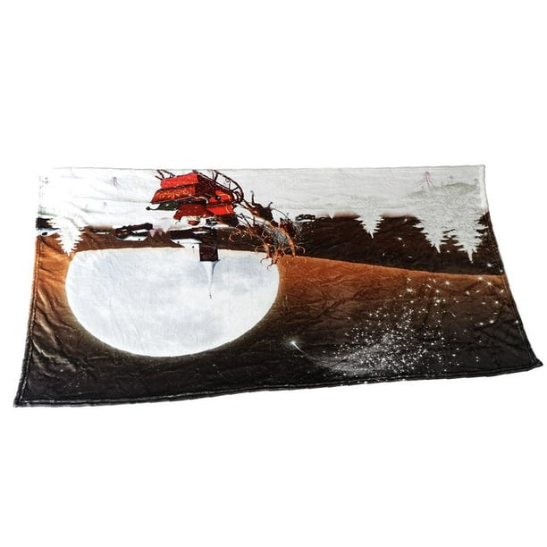 Manta de franela suave y cálida de 80 x 150 cm, diseño de doble forro polar para sofá.