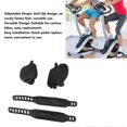 thumbnail image 3 of 1Pair Exercise Bike Pedals Anti Slip Strip Pattern Portable Exercise Bike Parts with Adjustable Strap for Stationary Bike 1/2in Thread, 3 of 4