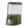 thumbnail image 2 of Contenedor para almacenar arroz, cubo para granos con tapa transparente, contenedor para almacenar alimentos secos verde, 2 of 9