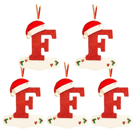 

Zedker Wedding Decorations Fairy String Lights Christmas Little Red Hat Letter Pendant Diy Writable Name 26 Letter Pendant 5Pcs