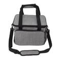 thumbnail image 4 of Bolsas de almuerzo aisladas engrosadas, impermeables, enfriadoras de Oxford para enfriar bolsas de almuerzo grandes con manijas y correas grises al aire libre, 4 of 10