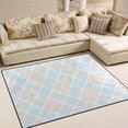 thumbnail image 2 of Coolnut 80 x 58 inches Lightweight Soft Area Rug Mat Indoor Floor Rugs Home Decoration for Kids Room Living Room Pastel Tartan Plaid, 2 of 6