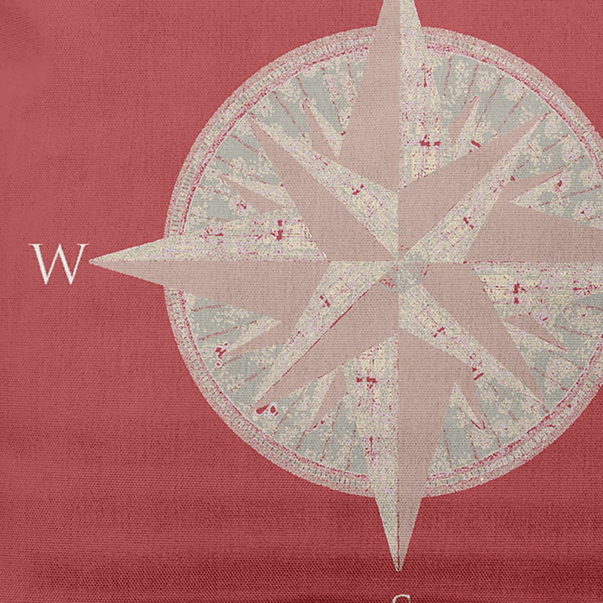 Simply Daisy 14" x 20" Compass Nautical Decorative Indoor Pillow