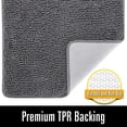 thumbnail image 3 of Alfombra de baño LOCHAS Luxury Shaggy de 60 x 120 cm, color gris, 3 of 6