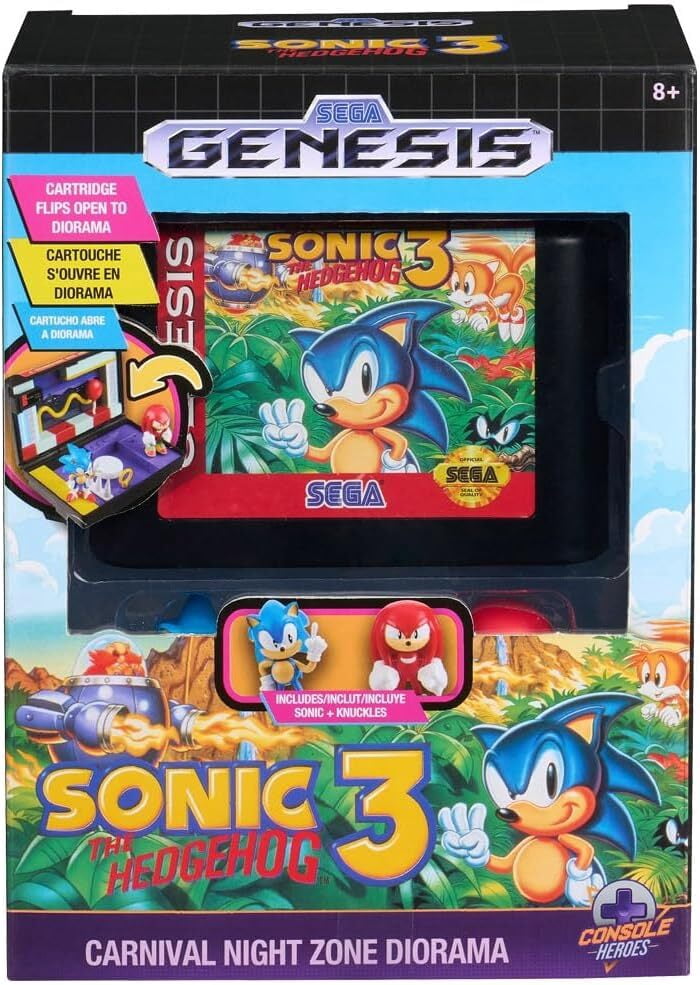 Console Heroes - Sega: Sonic the Hedgehog 3 Cartridge Playset