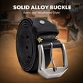 thumbnail image 5 of JASGOOD Genuine Leather Belt for Men Handmade Heavy-Duty Work Belt for Jeans Pants Holiday Gifts, 5 of 9