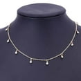 thumbnail image 4 of VONKY Collier Ras du Cou Style Coréen Simple en Alliage Pendentif en Strass Chaîne Réglable Bijou de Mariage pour Fille, 4 of 9