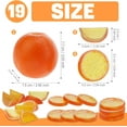 thumbnail image 2 of 19 Pieces Artificial Orange & Slices Blocks Simulation Fruits Model Realistic Orange Home Decoration Fake Fruit Model for Party Kitchen Wedding Ornament, 2 of 3