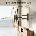 thumbnail image 6 of MountLiving Full Motion Single Stud TV Wall Mount for 26-65 inch TVs, Corner Articulating TV Mount Bracket with Swivel & Tilt, Max VESA 400x400mm, Holds up to 80 lbs, 6 of 6