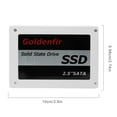 thumbnail image 2 of Goldenfir SSD Disco duro de 2,5 pulgadas Disco de disco Computadoras de escritorio Notebooks Mini computadora Disco de estado sólido SSD interno, 128GB Kearding EL2778-06B, 2 of 2
