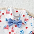 thumbnail image 6 of TOWED22 Toddler Boy Summer Clothes 4th of July Baby Outfits Short Sleeve Button up Shirt And Shorts Set Gentleman Suit（Z14-Sky Blue,18-24 M）, 6 of 8