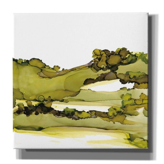 Epic Graffiti 'Greenscape I' by Chris Paschke, Canvas Wall Art, 37"x37"
