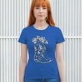 thumbnail image 4 of Country Girl Boots T-Shirt Vintage Cowgirl Western Floral Southern Rustic Country Style Cute Roses Rodeo Women's Tee, 4 of 7
