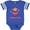 Football Blue and White, variant on Inktastic Gammy's Girl Monkey Girls Baby Bodysuit