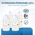 thumbnail image 3 of Lab Alley Hydrogen Peroxide Chemical Solution, 10% Food Grade, Pack of 4 x 4 Liter Bottles, 3 of 6